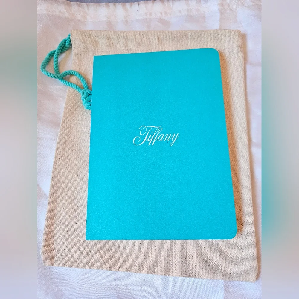 Tiffany & Co. Blue Notebook with Canvas Bag ✨️ New.